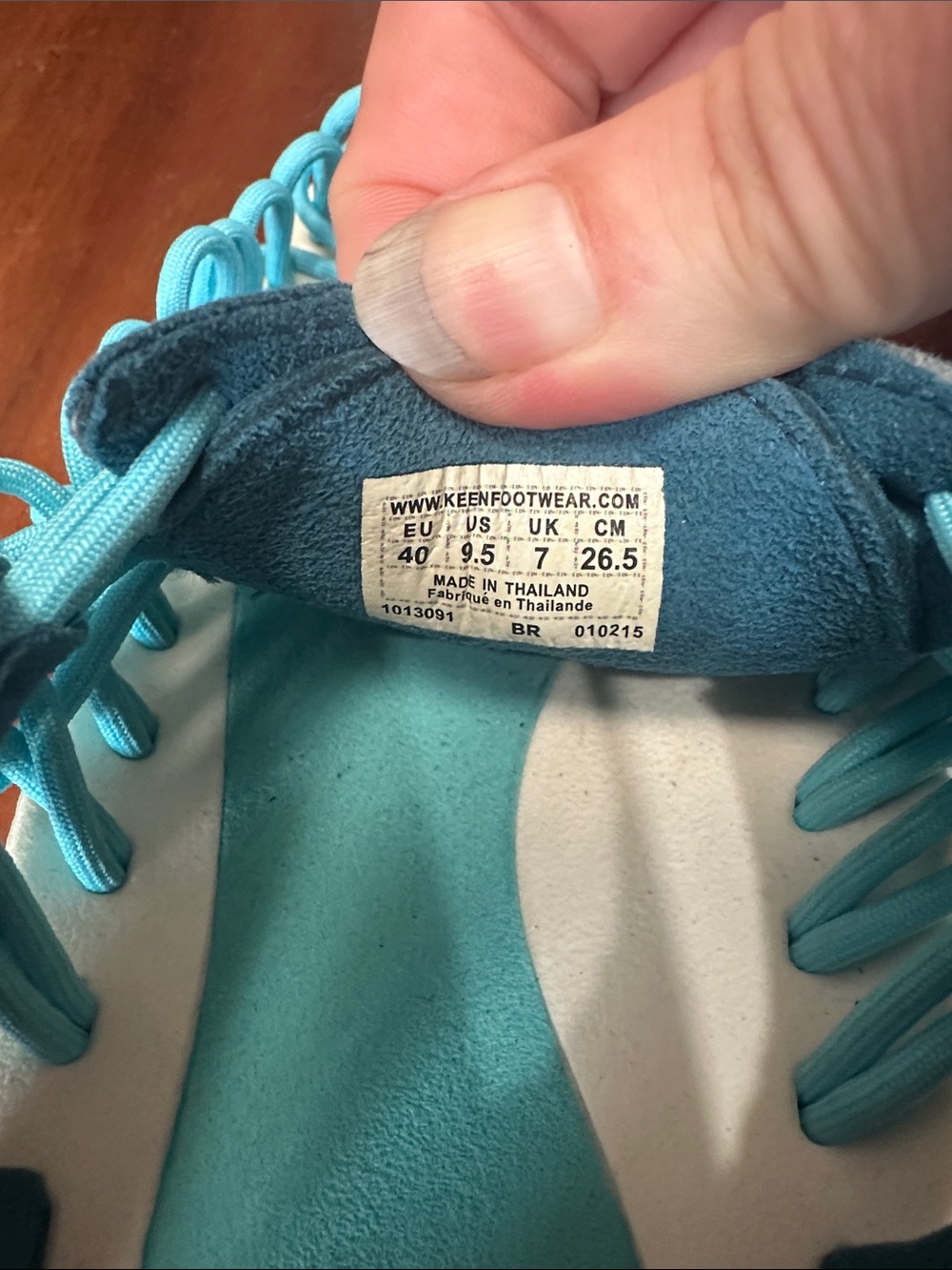 Keen Uneek Two-Tone Teal and Aqua Rope Sandals - Picture 5 of 8